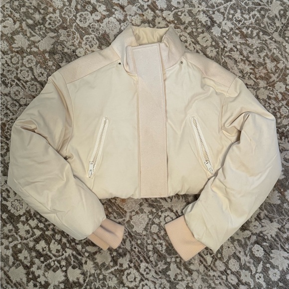 Dkny Jackets & Blazers - DKNY Cream Bomber Jacket